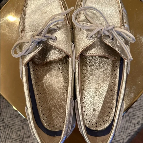 Sperry Topsider Women's Metallic Boat Shoes 7 - Picture 4 of 10
